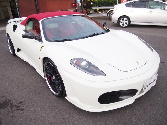 Ｆ４３０スパイダー Ｆ１　ＨＡＭＡＮＮフルエアロＷＯＲＫ２０ＡＷ車高調Ｊ－ＷＯＬＦ可変マフラーイノテックエキマニＣＯＲＮＥＳ正規ディーラー車スクーデリアカーボンミラーロッソレザー＆幌＆キャリパーナビＢカメラカーボンインテリア（11枚目）