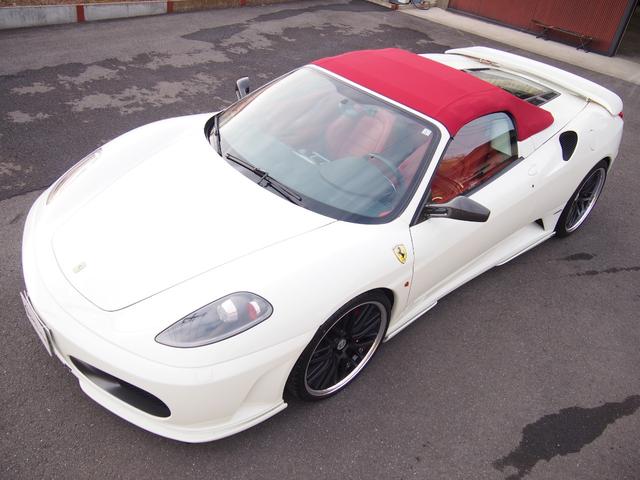 Ｆ４３０スパイダー Ｆ１　ＨＡＭＡＮＮフルエアロＷＯＲＫ２０ＡＷ車高調Ｊ－ＷＯＬＦ可変マフラーイノテックエキマニＣＯＲＮＥＳ正規ディーラー車スクーデリアカーボンミラーロッソレザー＆幌＆キャリパーナビＢカメラカーボンインテリア（16枚目）