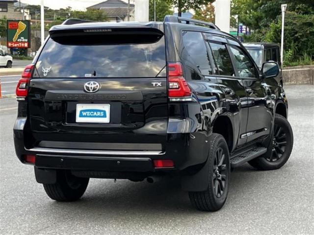 ランドクルーザープラド ４ＷＤ　ＴＸ　Ｌパッケージマットブラックエディション　保証書／純正　ＳＤナビ／衝突安全装置／シートヒーター／パノラミックビューモニター／車線逸脱防止支援システム／シート　フルレザー／パーキングアシスト　バックガイド／ドライブレコーダー　社外　革シート（3枚目）