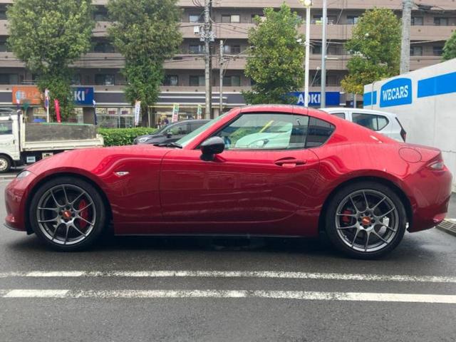 ロードスターＲＦ ＲＳ　保証書／純正　ＳＤナビ／衝突安全装置／シートヒーター　前席／車線逸脱防止支援システム／シート　ハーフレザー／パーキングアシスト　バックガイド／ヘッドランプ　ＬＥＤ／Ｂｌｕｅｔｏｏｔｈ接続　バックカメラ（2枚目）