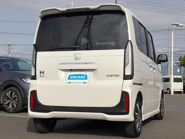 Ｎ－ＢＯＸカスタム ヒョウジュン　保証書／ホンダセンシング／電動スライドドア／シートヒーター　前席／車線逸脱防止支援システム／ヘッドランプ　ＬＥＤ／横滑り防止装置／アイドリングストップ／バックモニター／禁煙車／エアバッグ　運転席（3枚目）