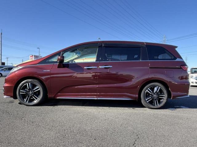 オデッセイハイブリッド ハイブリッドアブソルート・ホンダセンシング　新品タイヤ／保証書／純正　ＳＤナビ／フリップダウンモニター／両側電動スライドドア／シート　ハーフレザー／ヘッドランプ　ＬＥＤ／ＥＴＣ／ＥＢＤ付ＡＢＳ／横滑り防止装置／アイドリングストップ　後席モニター（2枚目）