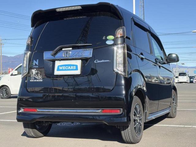 Ｎ－ＷＧＮカスタム ＳＳブラックスタイルパッケージ　新品タイヤ／保証書／純正　ＳＤナビ／シティーブレーキアクティブシステム（ホンダ）／シートヒーター／シート　ハーフレザー／ドライブレコーダー　社外／ヘッドランプ　ＬＥＤ／Ｂｌｕｅｔｏｏｔｈ接続　禁煙車（3枚目）