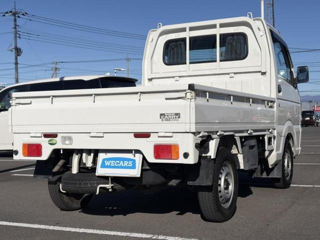 キャリイトラック ＫＣ　新品タイヤ／禁煙車／エアバッグ　運転席／パワーステアリング／マニュアルエアコン／取扱説明書／ユーザー買取車／最大積載量３５０ｋｇ／間欠ワイパー／ヘッドライトレベライザー／三方開／ラジオ（3枚目）