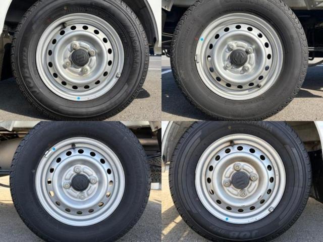 キャリイトラック ＫＣ　新品タイヤ／禁煙車／エアバッグ　運転席／パワーステアリング／マニュアルエアコン／取扱説明書／ユーザー買取車／最大積載量３５０ｋｇ／間欠ワイパー／ヘッドライトレベライザー／三方開／ラジオ（46枚目）