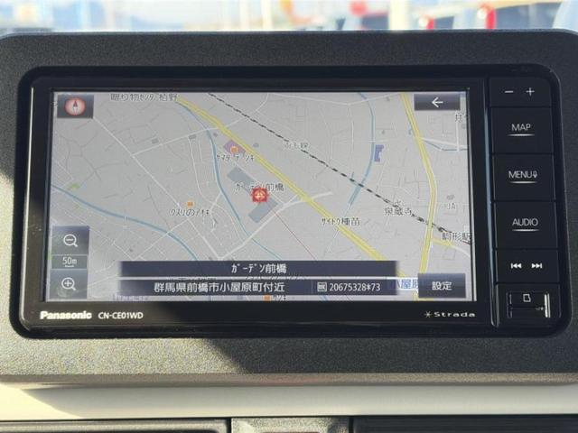 ムーヴキャンバス ストライプスＧ　保証書／社外　メモリーナビ／スマートアシスト（トヨタ・ダイハツ）／両側電動スライドドア／シートヒーター　前席／パノラマモニター／車線逸脱防止支援システム／ヘッドランプ　ＬＥＤ／ＵＳＢジャック　禁煙車（10枚目）