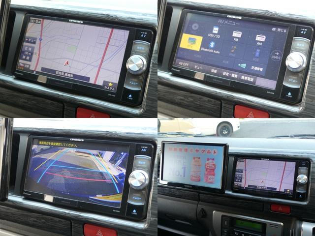 ハイエースワゴン GL FDシートカバー 黒木目調ステアリング&インテリアパネル 片側パワースライドドア バックモニター内蔵インナーミラー フルセグ地デジナビ フリップダウンモニター 天井スピーカー 新品アルミホイール&タイ(22枚目)