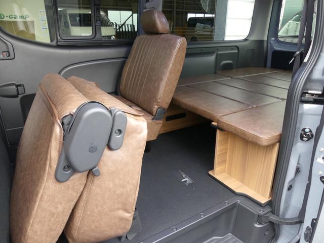 キャラバン ロングプレミアムＧＸ　一部改良後新型　ＦＤ－ｃｌａｓｓｉｃ丸目フェイス換装　ステルスグレー　アルパイン１１インチディスプレイオーディオ　シートカバー　ベッドキット　１６インチアルミホイール＆タイヤ　片側ワンタッチオートスラ（52枚目）