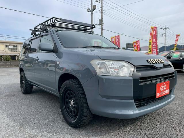 プロボックス GL 新品バックカメラ・新品ルーフラック/システムキャリア付・リフトアップ・シートカバー・デイトナ15インチ/マッドタイヤ・ナビ・フルセグTV・BT・DVD・ETC・グレー全塗装・フロアゴムマット・バイザー(3枚目)