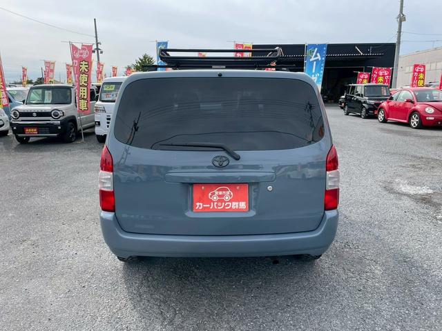 プロボックス GL 新品バックカメラ・新品ルーフラック/システムキャリア付・リフトアップ・シートカバー・デイトナ15インチ/マッドタイヤ・ナビ・フルセグTV・BT・DVD・ETC・グレー全塗装・フロアゴムマット・バイザー(6枚目)