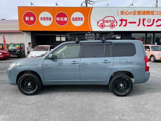 プロボックス GL 新品バックカメラ・新品ルーフラック/システムキャリア付・リフトアップ・シートカバー・デイトナ15インチ/マッドタイヤ・ナビ・フルセグTV・BT・DVD・ETC・グレー全塗装・フロアゴムマット・バイザー(8枚目)