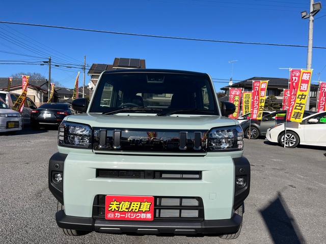 タフト Ｇ　ダーククロムベンチャー　届出済未使用車　９インチスマホ連携ディスプレイオーディオ　スマートアシスト　ＬＥＤヘットライト＆フォグ　スマートキー＆プッシュスタート　アダプティブクルーズコントロール（2枚目）