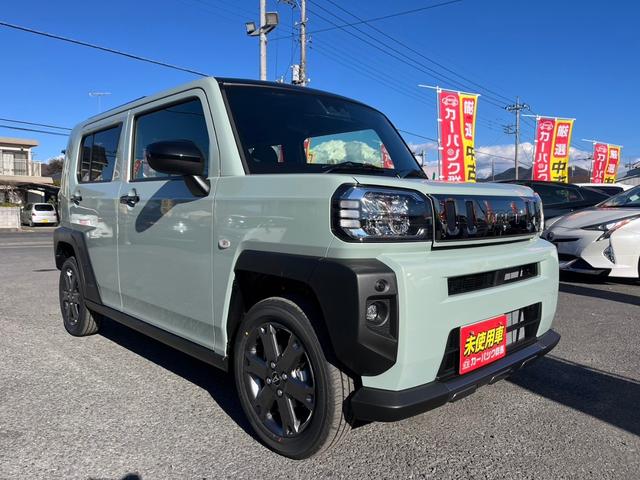 タフト Ｇ　ダーククロムベンチャー　届出済未使用車　９インチスマホ連携ディスプレイオーディオ　スマートアシスト　ＬＥＤヘットライト＆フォグ　スマートキー＆プッシュスタート　アダプティブクルーズコントロール（3枚目）