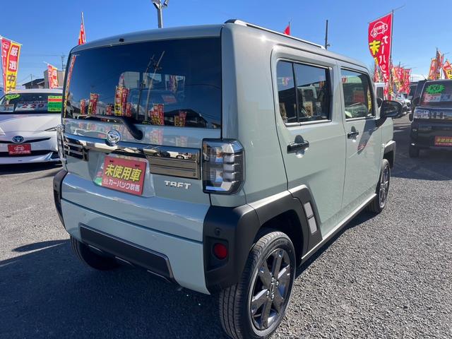 タフト Ｇ　ダーククロムベンチャー　届出済未使用車　９インチスマホ連携ディスプレイオーディオ　スマートアシスト　ＬＥＤヘットライト＆フォグ　スマートキー＆プッシュスタート　アダプティブクルーズコントロール（5枚目）