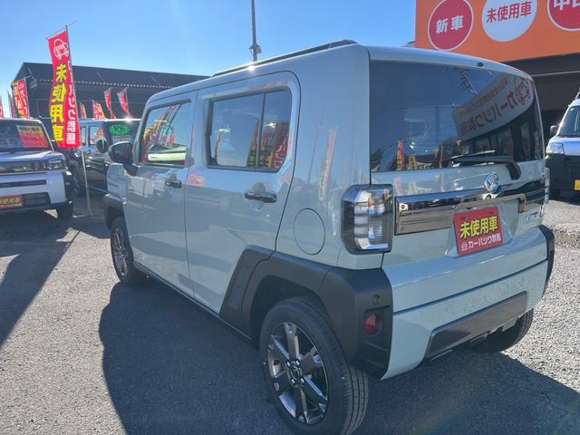 タフト Ｇ　ダーククロムベンチャー　届出済未使用車　９インチスマホ連携ディスプレイオーディオ　スマートアシスト　ＬＥＤヘットライト＆フォグ　スマートキー＆プッシュスタート　アダプティブクルーズコントロール（7枚目）