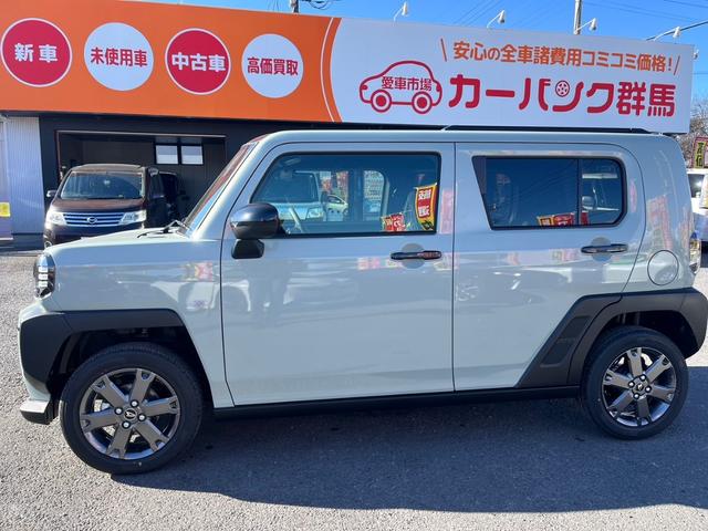 タフト Ｇ　ダーククロムベンチャー　届出済未使用車　９インチスマホ連携ディスプレイオーディオ　スマートアシスト　ＬＥＤヘットライト＆フォグ　スマートキー＆プッシュスタート　アダプティブクルーズコントロール（8枚目）