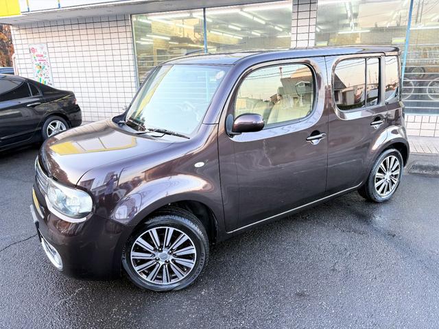 キューブ アクシス　／後期／車検：２年付／特別仕様車／専用本革シート／専用革巻ステアリング／専用１６ＡＷ／専用フロントグリル／純正ナビ／バックカメラ／フルセグ／ＨＩＤヘッドライト／ＥＴＣ／スマートキー／タイミングチェーン（46枚目）