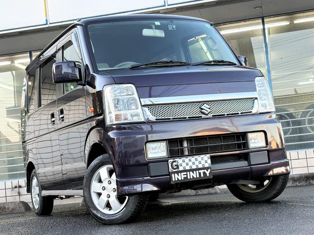 エブリイワゴン PZターボ /中期型/車検:2年付/左側電動スライドドア/ドライブレコーダー/クラリオンナビ/Bluetooth/フルセグ/純正13AW/HIDヘッドライト/フロントフォグ/メッキグリル/タイミングチェーン(2枚目)