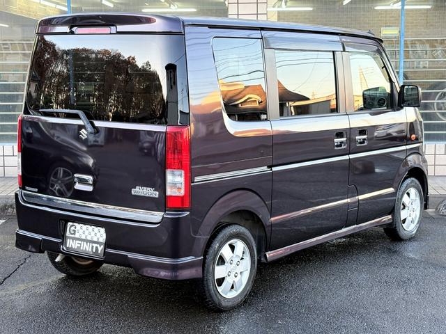 エブリイワゴン PZターボ /中期型/車検:2年付/左側電動スライドドア/ドライブレコーダー/クラリオンナビ/Bluetooth/フルセグ/純正13AW/HIDヘッドライト/フロントフォグ/メッキグリル/タイミングチェーン(13枚目)