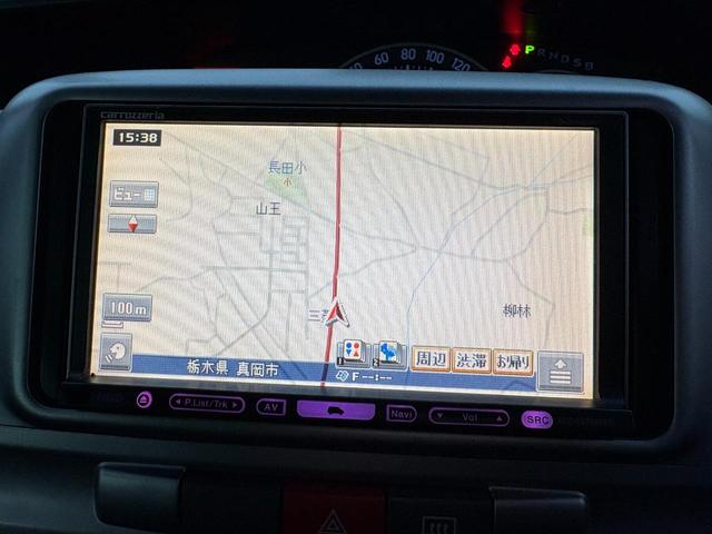 タント カスタムＸリミテッド　／左側電動スライドドア／カロッツェリアナビ／フルセグ／社外１４ＡＷ／ＨＩＤヘッドライト／Ｆフォグ／革調シートカバー／スマキー／ＡＵＴＯエアコン／Ｔチェーン（3枚目）