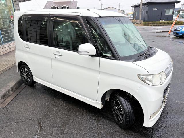 タント カスタムＸリミテッド　／左側電動スライドドア／カロッツェリアナビ／フルセグ／社外１４ＡＷ／ＨＩＤヘッドライト／Ｆフォグ／革調シートカバー／スマキー／ＡＵＴＯエアコン／Ｔチェーン（44枚目）