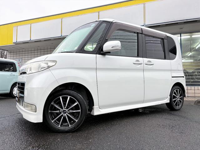 タント カスタムＸリミテッド　／左側電動スライドドア／カロッツェリアナビ／フルセグ／社外１４ＡＷ／ＨＩＤヘッドライト／Ｆフォグ／革調シートカバー／スマキー／ＡＵＴＯエアコン／Ｔチェーン（48枚目）