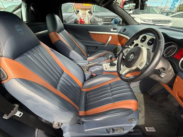 アルファスパイダー ヒーター付パワーレザーシート バックカメラ ETC ドラレコ ナビ TV(5枚目)