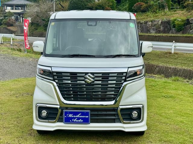 スペーシアカスタム ハイブリッドＸＳ　スマ－トキー　キーレスエントリー　アイドルストップ　オートハイビーム　シートヒーター　フルフラットシート　ＬＥＤヘッドライト　衝撃安全ボディー　オートライト　オートエアコン　ベンチシート　Ｗエアバッグ（2枚目）