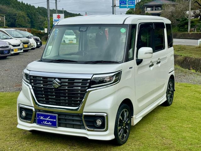 スペーシアカスタム ハイブリッドＸＳ　スマ－トキー　キーレスエントリー　アイドルストップ　オートハイビーム　シートヒーター　フルフラットシート　ＬＥＤヘッドライト　衝撃安全ボディー　オートライト　オートエアコン　ベンチシート　Ｗエアバッグ（7枚目）