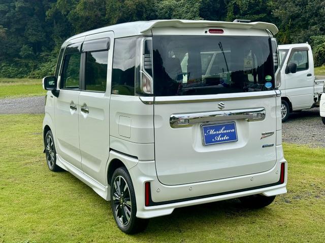 スペーシアカスタム ハイブリッドＸＳ　スマ－トキー　キーレスエントリー　アイドルストップ　オートハイビーム　シートヒーター　フルフラットシート　ＬＥＤヘッドライト　衝撃安全ボディー　オートライト　オートエアコン　ベンチシート　Ｗエアバッグ（9枚目）