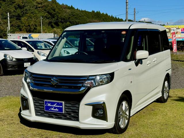 ソリオ ハイブリッドＭＸ　Ｗエアバック　パークセンサー　キーレス　安全ボディ　フルオートエアコン　クルコン　フルフラット　オートマチックハイビーム　盗難警報装置　スマートキー　運転席シートヒーター　ＡＢＳ　パワーウィンド（2枚目）