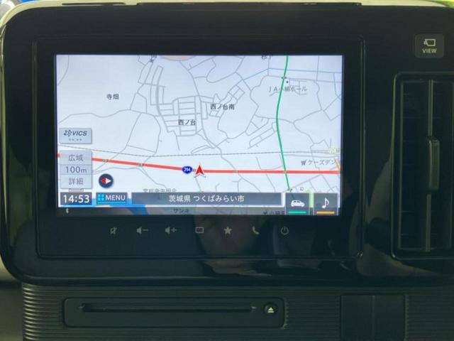 ワゴンＲスマイル ハイブリッドＸ　純正　９インチ　ナビ／セーフティサポート（スズキ）／両側電動スライドドア／シートヒーター　運転席／全方位モニター／車線逸脱防止支援システム／パーキングアシスト　バックガイド　衝突被害軽減システム（9枚目）
