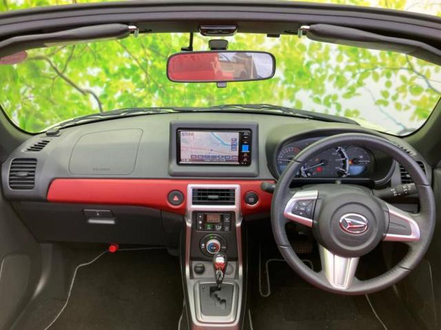 コペン セロ 新品タイヤ/保証書/純正 SDナビ/シートヒーター 前席/シート ハーフレザー/ドライブレコーダー 純正/ヘッドランプ LED/USBジャック/ETC/EBD付ABS/横滑り防止装置 DVD再生(13枚目)