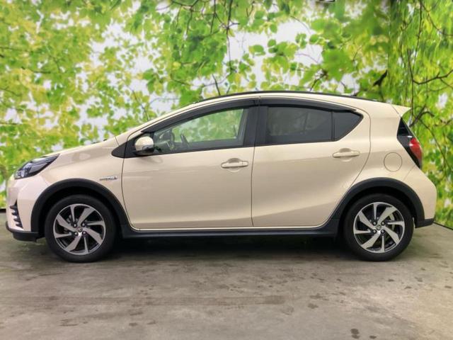 アクア クロスオーバー　新品タイヤ／保証書／純正　９インチ　ＳＤナビ／衝突安全装置／車線逸脱防止支援システム／シート　ハーフレザー／ヘッドランプ　ＬＥＤ／Ｂｌｕｅｔｏｏｔｈ接続／ＥＴＣ／ＥＢＤ付ＡＢＳ／横滑り防止装置（2枚目）