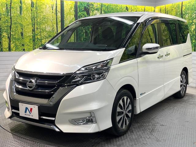 セレナ ハイウェイスター 両側電動スライドドア エマージェンシーブレーキ 禁煙車 SDナビ バックカメラ スマートキー LEDヘッド ETC クルーズコントロール 車線逸脱警報 オートライト 純正16インチアルミホイール(17枚目)