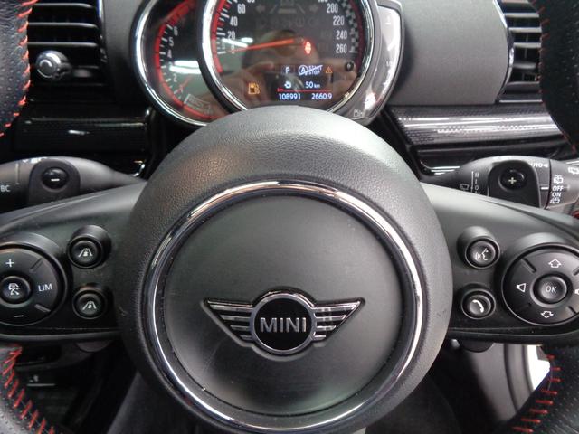 ＭＩＮＩ ジョンクーパーワークス　クラブマン　サンルーフ　インテリジェントセーフティ　ＡＣＣ　ＬＥＤライト　純正ナビ　ＢＴ接続　バックカメラ　ＥＴＣ　ドラレコ　スポーツモード　パドルシフト　アイドリングストップ　シートヒーター　純正１９ＡＷ（28枚目）