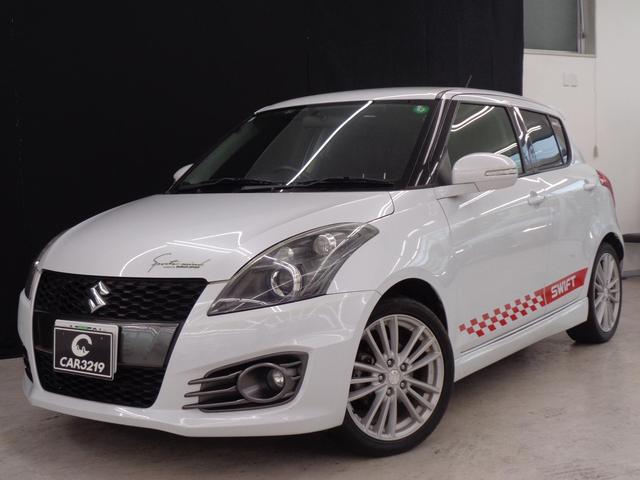 スイフトスポーツ ベースグレード　純正６速　ＨＩＤ　ケンウッドナビ　地デジ　バックカメラ　ＢＴ接続　ＥＴＣ　オートエアコン　プッシュスタート　スマートキー　クルコン　フォグランプ　革調シートカバー　純正１７ＡＷ（9枚目）