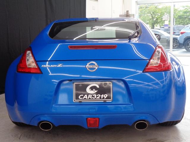 フェアレディZ ベースグレード ローダウン 純正6速 VERZ20AW 純正ナビ 地デジ BT接続 ETC バックカメラ M/S HIDライト オートエアコン スマートキー プッシュスタート ルマンブルー MOMOステア(7枚目)