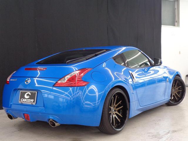 フェアレディZ ベースグレード ローダウン 純正6速 VERZ20AW 純正ナビ 地デジ BT接続 ETC バックカメラ M/S HIDライト オートエアコン スマートキー プッシュスタート ルマンブルー MOMOステア(12枚目)