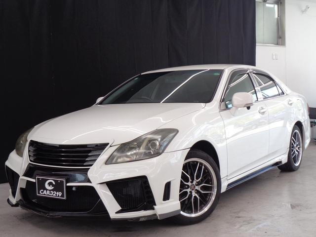 クラウン アスリート　ＢＬＡＣＫＰＥＡＲＬエアロ　ＡＭＥ１８ＡＷ　純正ＨＤＤナビ　地デジ　ＢＴ接続　バックカメラ　サイドカメラ　ＥＴＣ　ドラレコ　シートヒーター　ベンチレーション　クルコン　ＨＩＤ　パワーシート　黒革シート（9枚目）