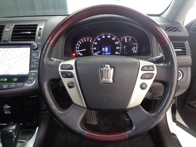 クラウン アスリート　ＢＬＡＣＫＰＥＡＲＬエアロ　ＡＭＥ１８ＡＷ　純正ＨＤＤナビ　地デジ　ＢＴ接続　バックカメラ　サイドカメラ　ＥＴＣ　ドラレコ　シートヒーター　ベンチレーション　クルコン　ＨＩＤ　パワーシート　黒革シート（25枚目）