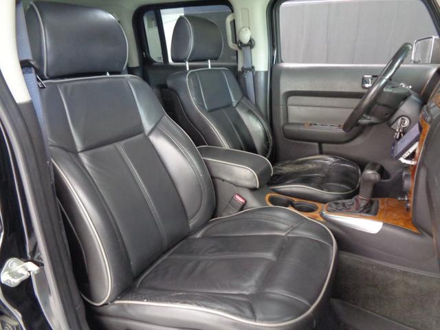 ハマーＨ３ 　三井物産　ウインカー＆テールカスタム　ルーフラック　サンルーフ　黒革　サイドステップ　ケンウッドナビ　地デジ　ＢＴ接続　バックカメラ　ＥＴＣ　パワーシート　社外１７インチ＋マッドタイヤ（26枚目）