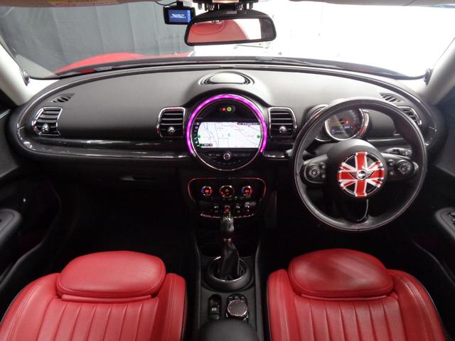 MINI クーパーSD クラブマン インテリジェントセーフティ 衝突警告 ACC 純正ナビ BT接続 バックカメラ ETC ドラレコ アイドリングストップ スポーツモード LEDライト オートライト 革調シートカバー 純正17AW(26枚目)