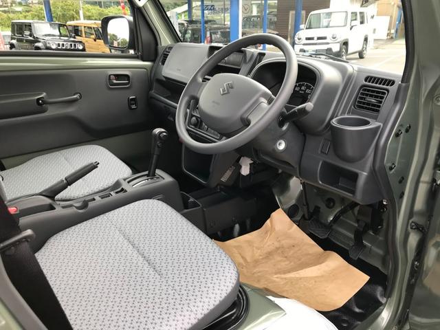 キャリイトラック ＫＣエアコン・パワステ　スズキ　セーフティ　サポート非装着車　３方開　４ＷＤ　４速オートマチック車　パートタイム４ＷＤ　エアコン／パワステ　キーレス　ＡＢＳ　障害物センサー　運転席／助手席エアバッグ　横滑り防止装置（15枚目）