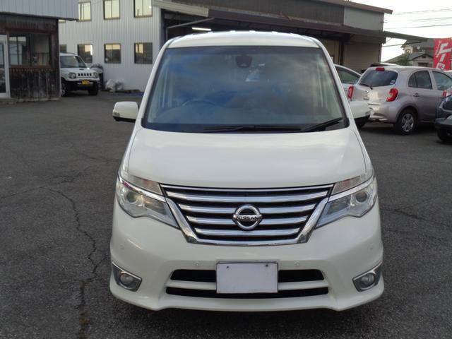 セレナ ハイウェイスターG S-HVアドバンスドセーフティ 純正フルエアロ LEDヘッドライト フォグ 16インチ Sキー Pスタート 8型HDDナビ DVD再生 Bluetooth フルセグTV アラウンドビュー フィリップダウン 両側パワスラ 取説記録簿(3枚目)