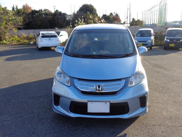 フリードハイブリッド ジャストセレクション 純正フルエアロ 15インチ HIDライト WエアB ABS スマートキー HDDナビ DVD再生 CD Bluetooth ワンセグTV Bカメラ ETC 左パワスラ クルコン 走行67810キロ(3枚目)