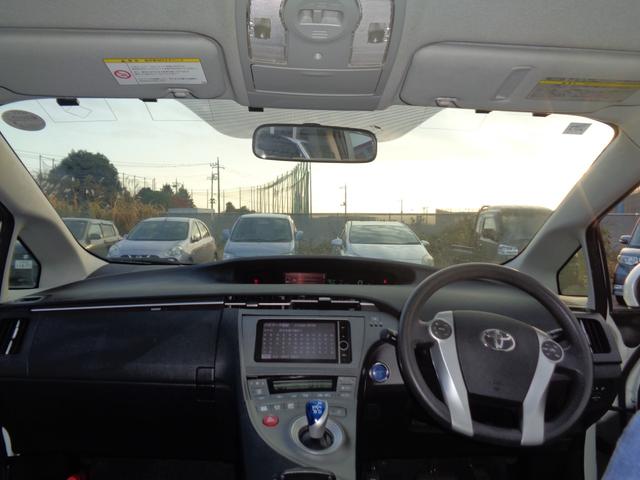 プリウス S LEDヘッドライト フォグ 15インチ スマートキー プッシュスタート HDDナビ DVD再生 CD Bluetooth フルセグTV Bカメラ ETC シートヒーター 走行5.1万 取説記録 後期型(15枚目)