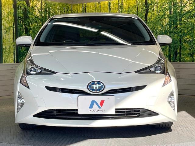 プリウス Aプレミアム ツーリングセレクション 純正SDナビ バックカメラ 衝突被害軽減システム レーダークルーズ レザーシート パワーシート コーナーセンサー スマートキー LEDヘッド ビルトインETC パークアシスト オートエアコン(14枚目)