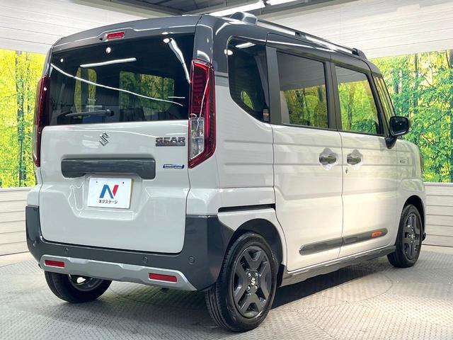 スペーシアギア ハイブリッドXZ 届出済未使用車 両側電動ドア 衝突被害軽減システム レーダークルーズ コーナーセンサー スマートキー LEDヘッド オートライト オートエアコン 純正14インチアルミ LEDフォグ(17枚目)