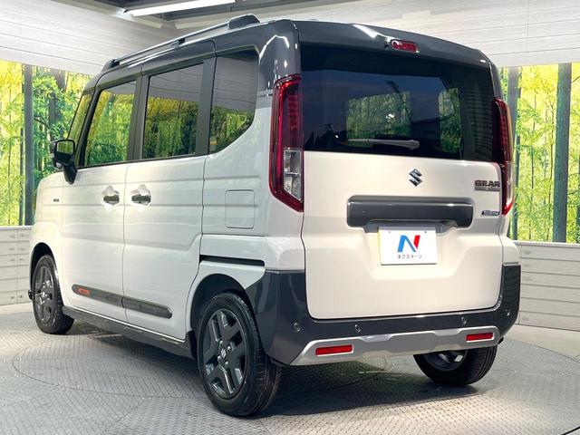 スペーシアギア ハイブリッドXZ 届出済未使用車 両側電動ドア 衝突被害軽減システム レーダークルーズ コーナーセンサー スマートキー LEDヘッド オートライト オートエアコン 純正14インチアルミ LEDフォグ(25枚目)